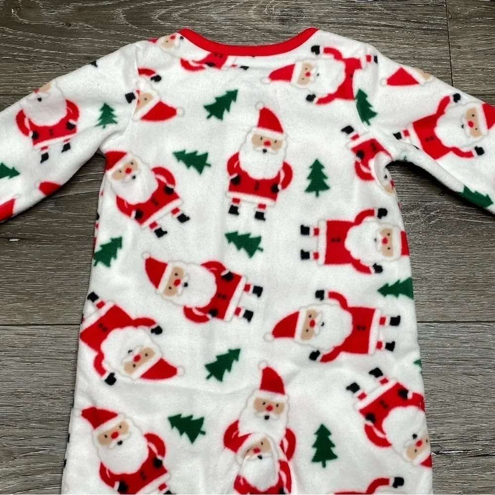 Carter’s Baby Christmas Santa footed Zip Pajama